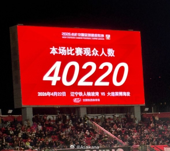 鐵西體育場(chǎng)歷史性時(shí)刻 遼連德比觀眾首破四萬(wàn)