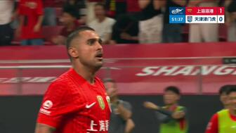 萊昂納多破門哈達(dá)斯點(diǎn)射 海港1-1津門虎送對手6輪不勝